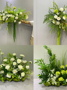 婚庆仿真花排地排花婚礼堂酒店装饰花艺橱窗布置花艺仿真花假花