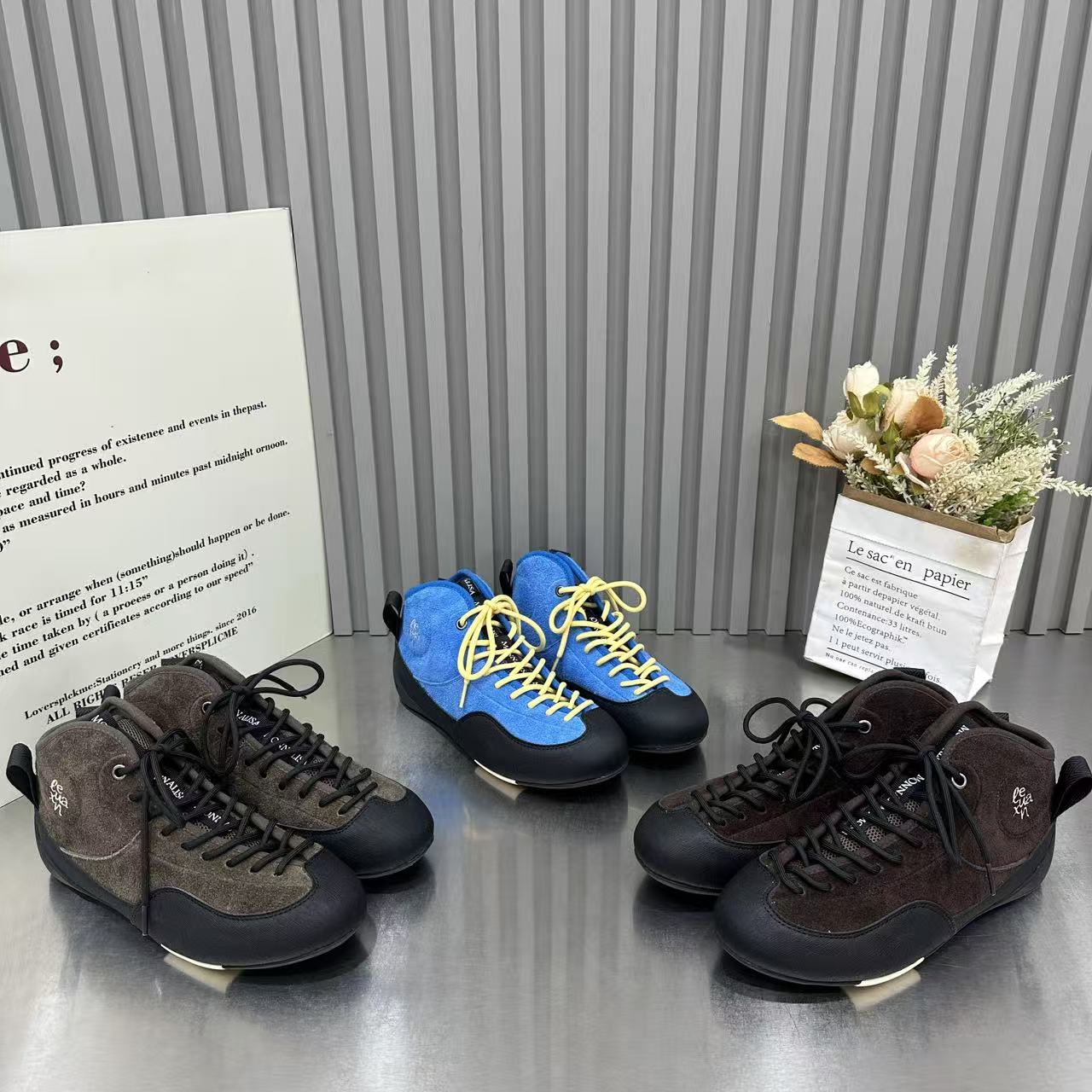 欧货复古拼色高帮德训鞋女2026秋季新款内增高百搭舒适休闲运动鞋