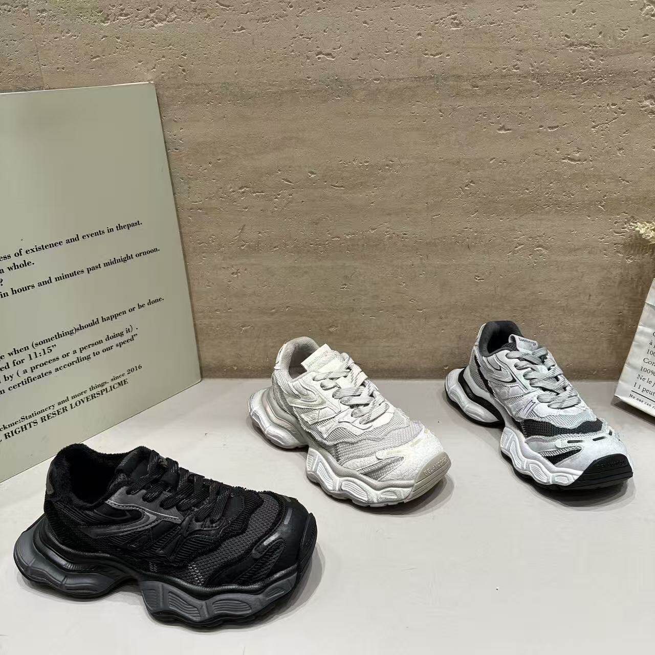 欧洲站小个子加绒跑步鞋女2026年秋冬新款厚底百搭增高运动休闲鞋