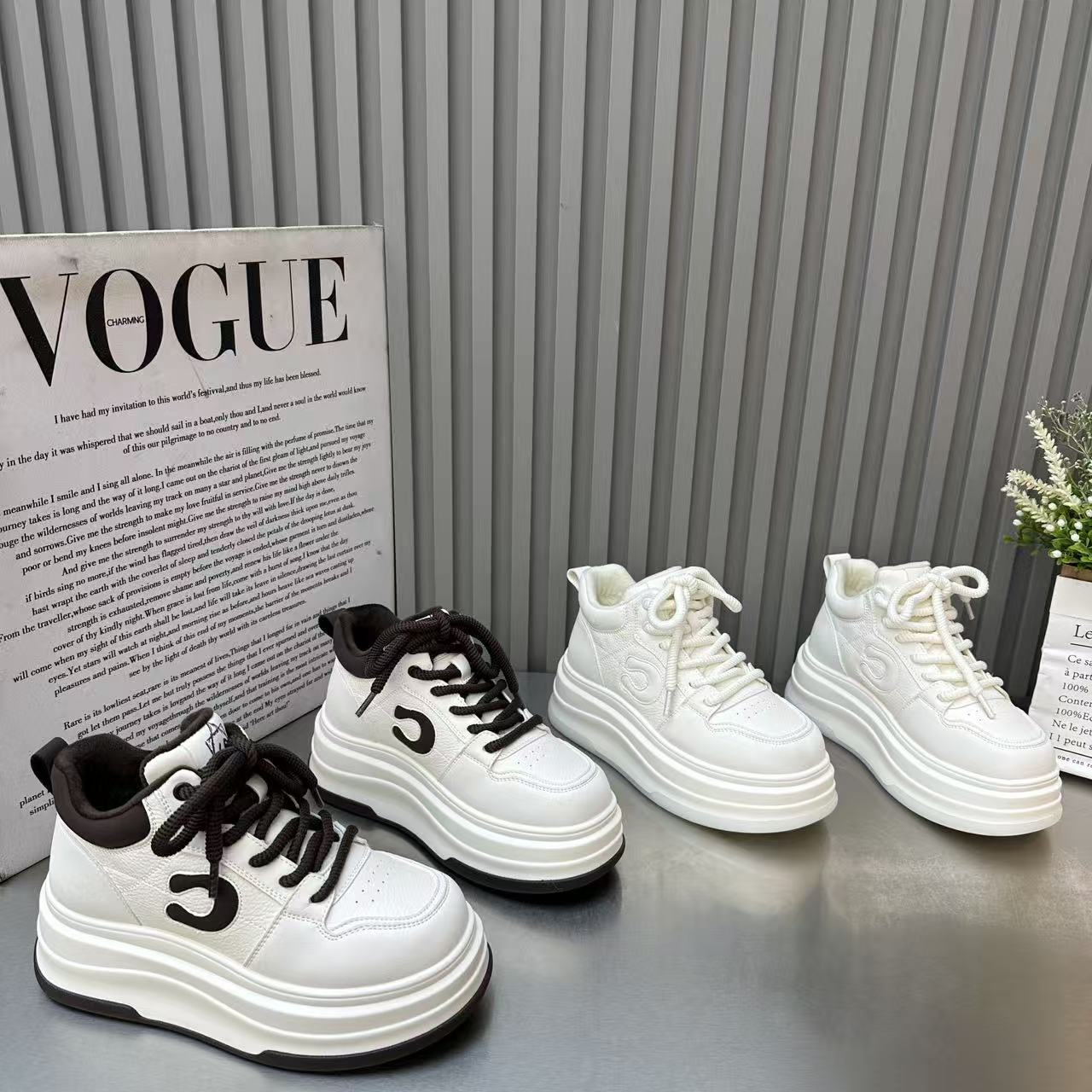 欧货加绒松糕低高帮棉鞋女2025冬季加绒厚底增高百搭休闲运动板鞋