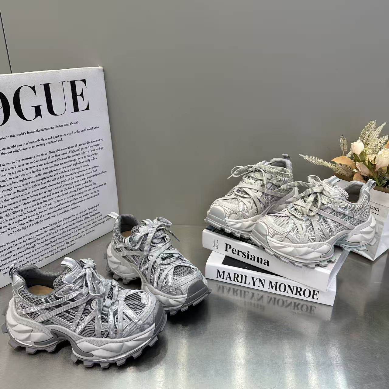 欧货绑带厚底擦色老爹鞋女2026年春季新款厚网休闲运动百搭休闲鞋,女鞋,棉鞋,淘宝优惠券,粉丝福利购,淘宝优惠卷