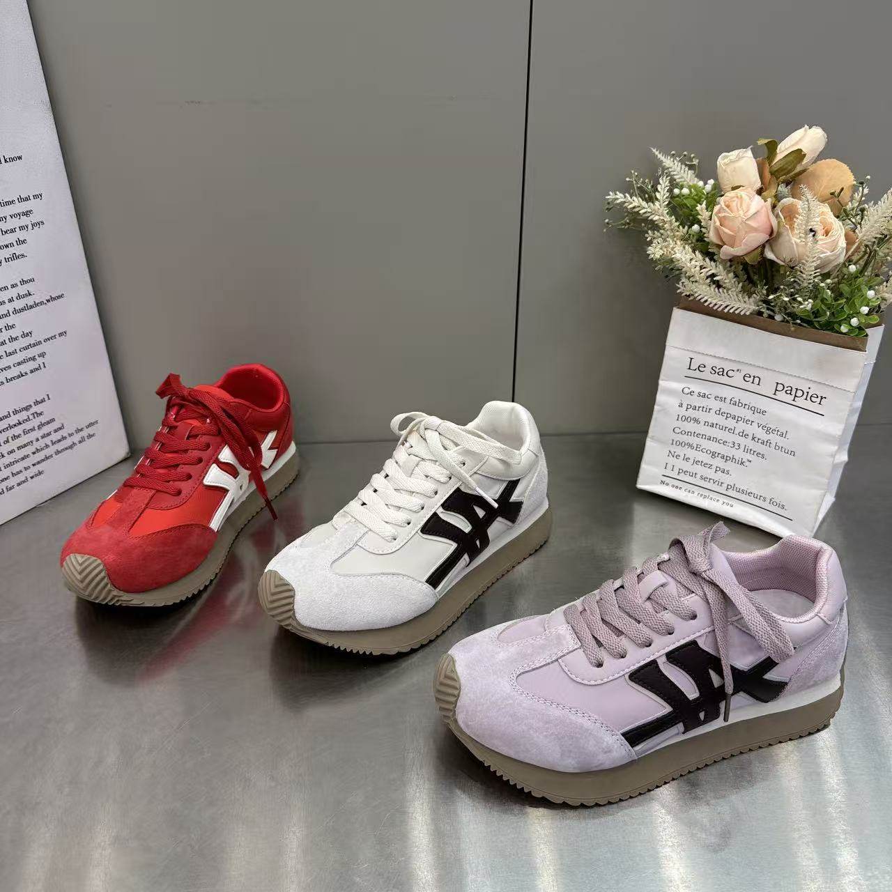 欧洲站复古厚底内增高阿甘德训鞋女2026新款百搭系带运动休闲板鞋,女鞋,棉鞋,淘宝优惠券,粉丝福利购,淘宝优惠卷