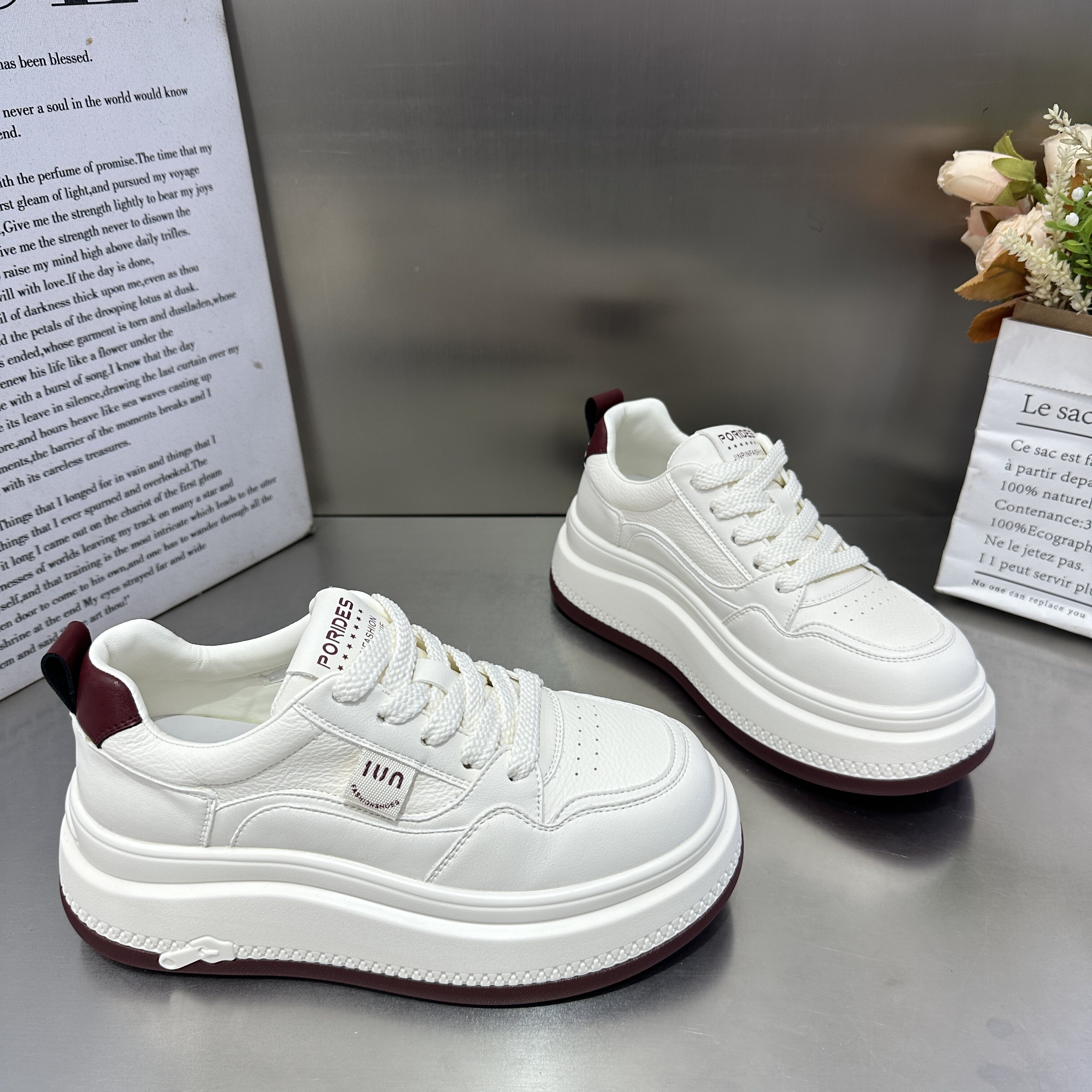 欧洲站厚底小白鞋女2026早春新款时尚百搭增高休闲运动鞋单鞋女潮