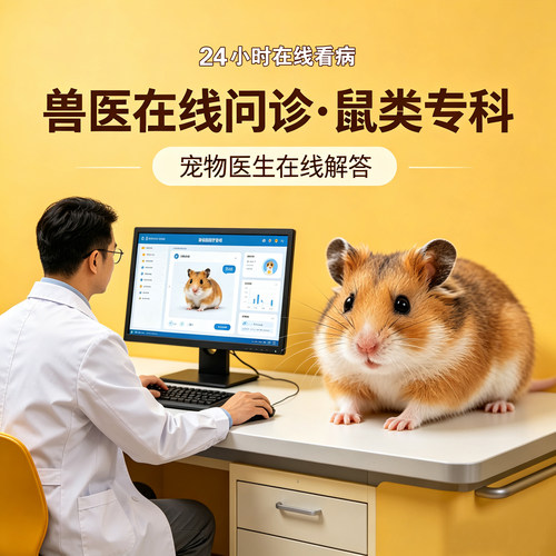 异宠医生24小时在线问诊花枝鼠松鼠金丝熊仓鼠荷兰猪兔子问诊看病