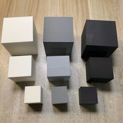 EVA泡沫方块黑白灰色幼儿园积木立方体玩具机器人比赛道具正方体