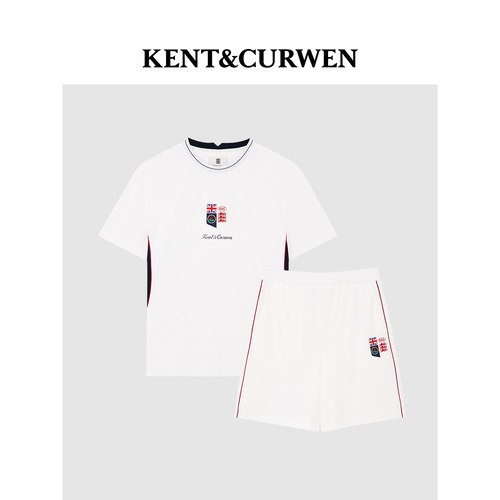 肯迪文足球休闲T恤短裤运动服
