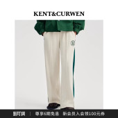 肯迪文秋冬男女款 KENT&CURWEN 玫瑰徽章垂感运动卫裤 明星同款