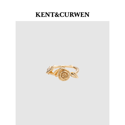 KENT&CURWEN肯迪文秋冬玫瑰系列立体玫瑰元素造型戒指送礼