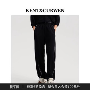 KENT&CURWEN 肯迪文秋冬系列女士宽松廓形运动风休闲运动裤