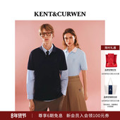 明星同款 KENT&CURWEN 肯迪文夏季 男三狮纯棉贝壳扣短袖 POLO衫