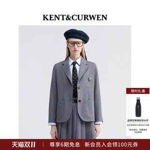 男女款 肯迪文2025年新品 KENT&CURWEN 玫瑰刺绣西装 明星同款