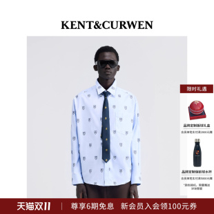 衬衫 学院休闲风LOGO刺绣长袖 男 肯迪文2025年秋冬新品 KENT&CURWEN