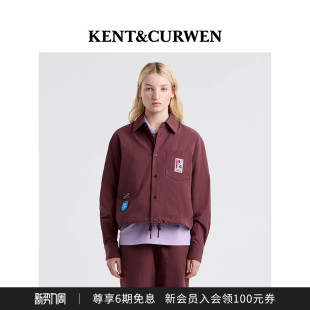 KENT&CURWEN 夹克外套 肯迪文年秋冬系列女士下摆抽绳徽章衬衫