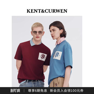 玫瑰刺绣纯棉短袖 男女同款 T恤 肯迪文2026春夏新品 KENT&CURWEN