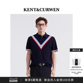 针织POLO衫 学院风短袖 肯迪文春夏系列男士 KENT&CURWEN