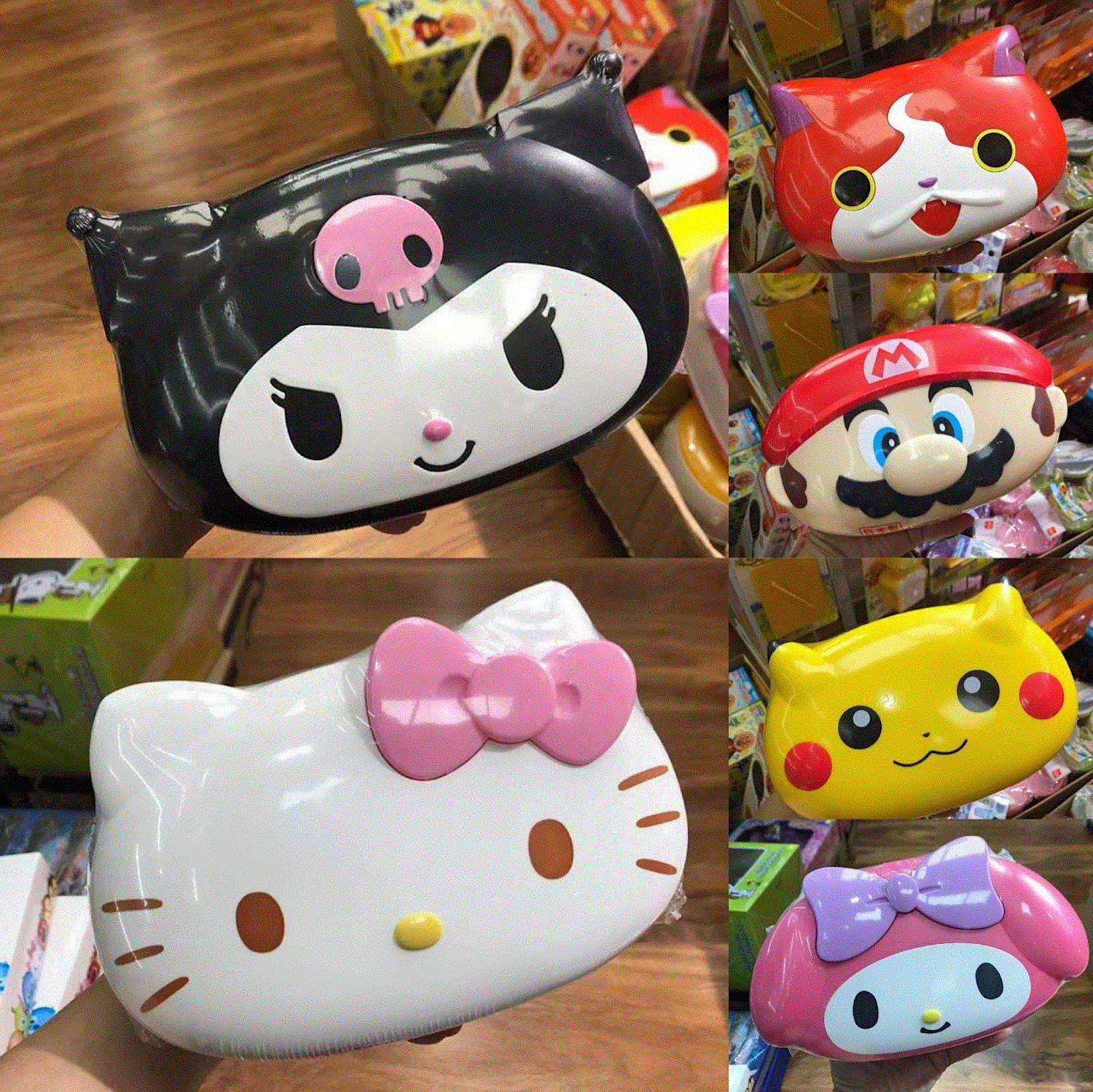 现货日本Kitty皮卡丘婴儿童80抽柔软无添加卡通洗护湿巾盒含湿巾