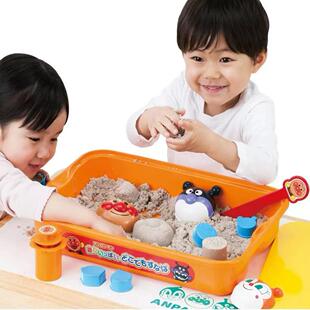 现货日本面包超人儿童宝宝室内挖沙沙盆沙滩玩沙玩具泥土收纳盆
