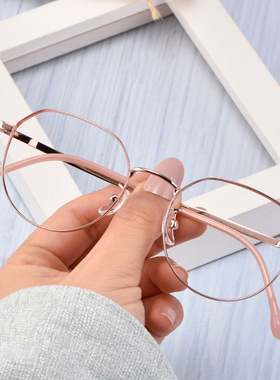 混批T3519宽边多边形复古纯钛镜框超轻男女双色镜架光学架眼镜框