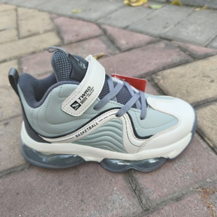 台湾红蜻蜓二棉童鞋中大童男童魔术贴潮流气垫篮球鞋运动鞋实体店