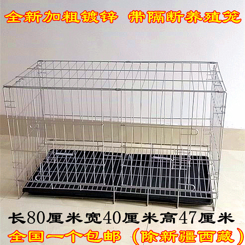 加粗鸽子笼兔鸡鸽子用品用具鸽子配对笼养殖笼子金属折叠大号包邮
