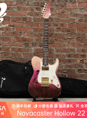 (已售定制参考）T's Guitars Novacaster Hollow 22 MH 电吉他