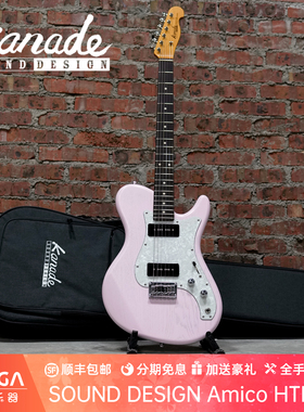 Kanade SOUND DESIGN Amico HTB AS 粉色 电吉他