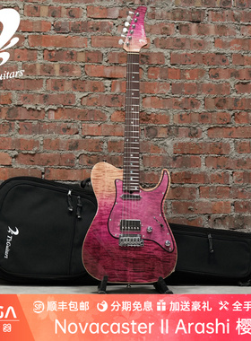 （已售定制参考）T's Guitars Novacaster II Arashi 樱岚