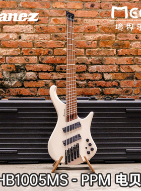 现货 依班娜 Ibanez EHB1005MS PPM 5弦无头电贝司 贝壳粉