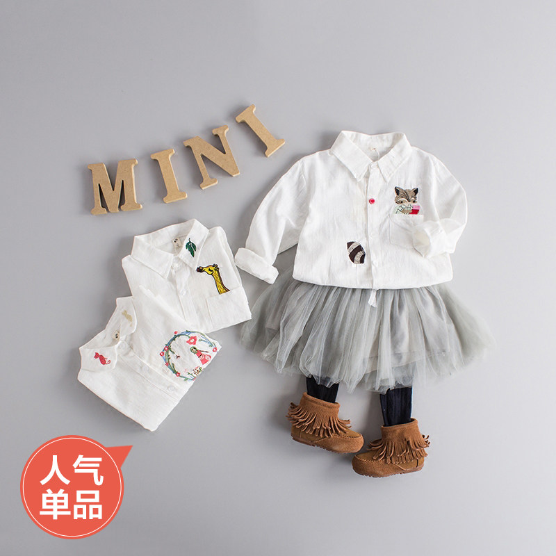 Chemise fille à manche longue - Ref 2088452 Image 1