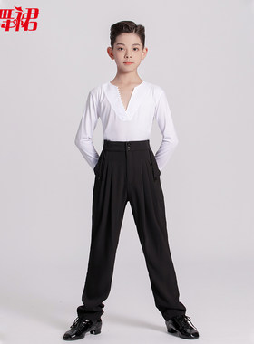 红舞裙少儿拉丁舞练功服装