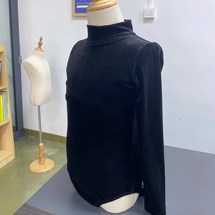 红舞裙新款少儿拉丁舞秋冬女童基训练习考级恰恰伦巴金丝绒体服暖