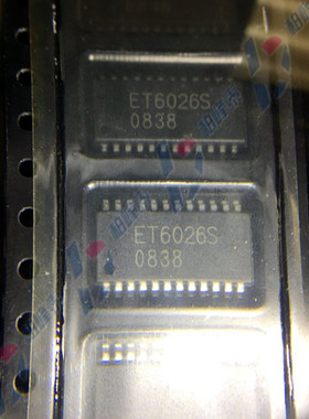 ET6026S SOP-24 16位恒流LED驱动器 同MBI5026GF 全新原装 可直拍