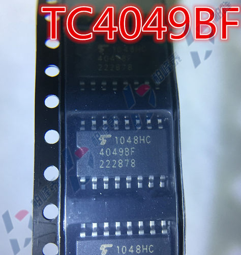 TC4049BF 丝印：4049BF CD4049 SOP-16中体 5.2MM 东芝原装 直拍