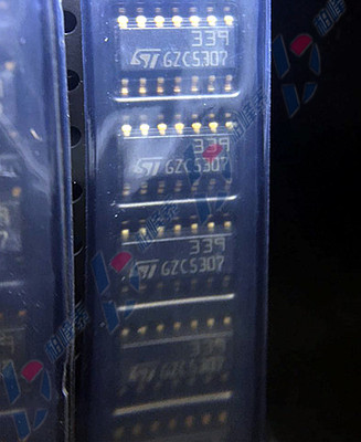 LM339DT 丝印：339 SOP-14窄体 四路电压比较器 ST进口正品 直拍