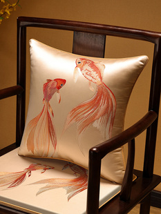 中国风枕头客厅沙发枕头床边软袋护腰大靠背实木椅子靠背枕头靠垫