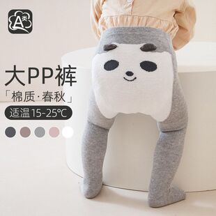 婴幼儿小童宝宝连裤袜春款薄款大屁屁卡通男女童打底裤袜一体裤