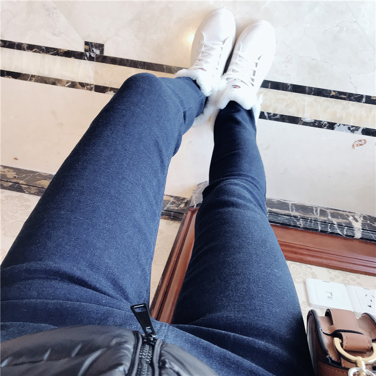 JB进口发热绒包身暖暖冬季铅笔裤