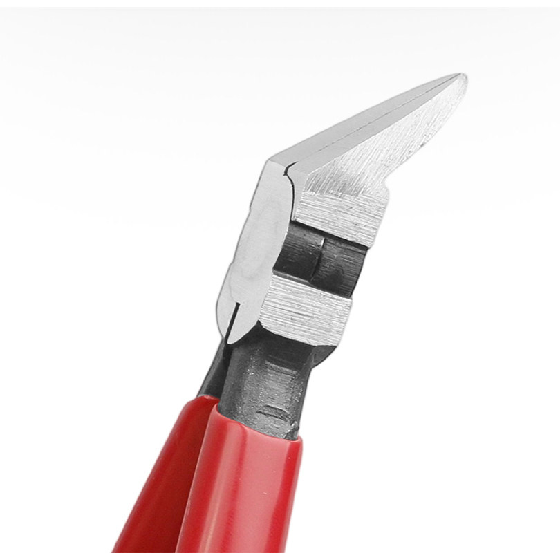 45度斜口钳塑料斜嘴钳6寸剪切水口钳90度直角钳顶切钳汽车卡扣钳