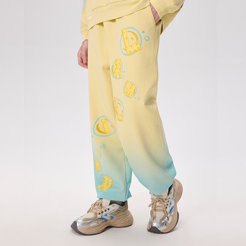 LAMLICKA黄色海绵裤子百搭卫裤