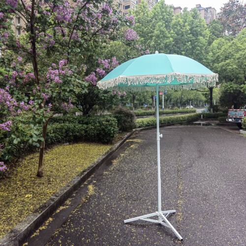 蓝色海滩沙滩遮阳伞摆摊花园别墅伞太阳广告伞保安摄影道具伞包邮