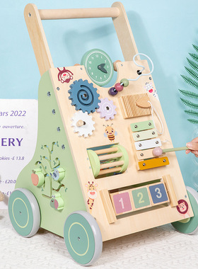 木质多功能儿童婴幼儿早教益智音乐宝宝玩具学步车益智周岁礼物