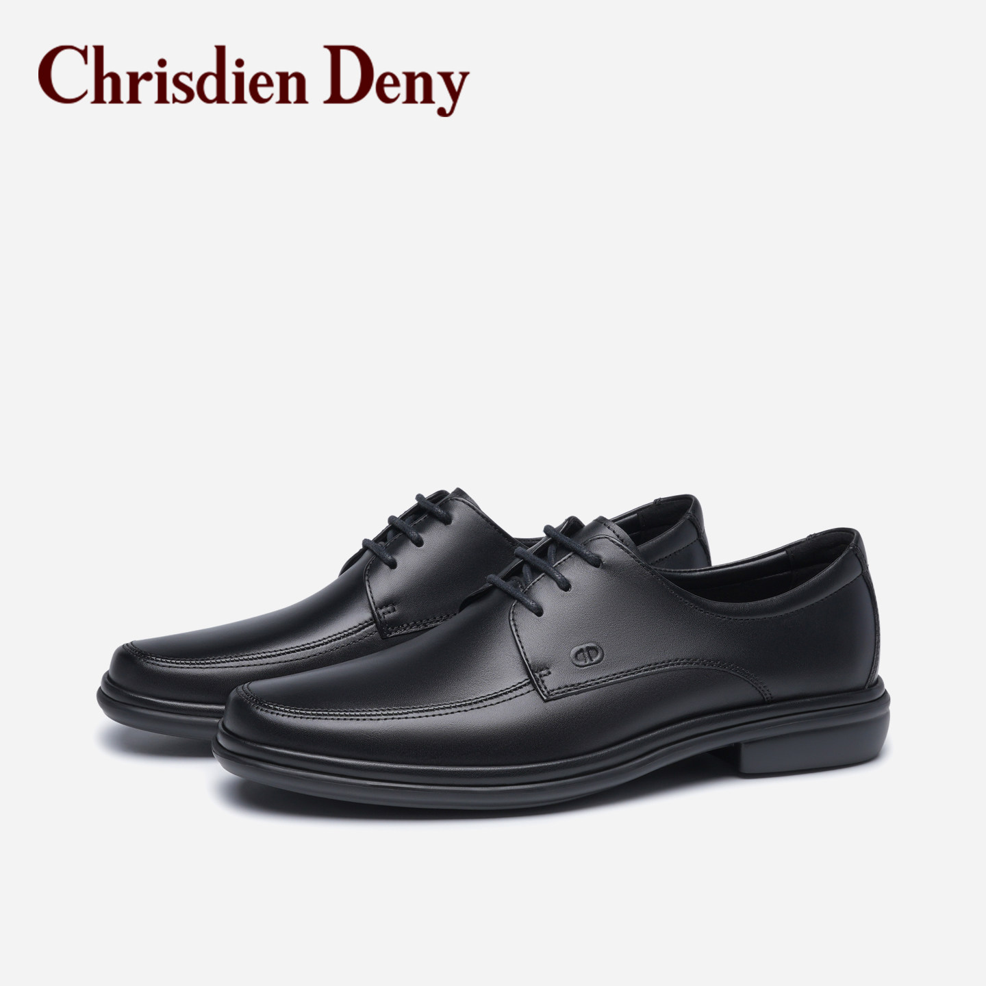 克雷斯丹尼26年新款商务系带正装皮鞋男士真皮透气舒适通勤德比鞋,流行男鞋,正装皮鞋,淘宝优惠券,粉丝福利购,淘宝优惠卷