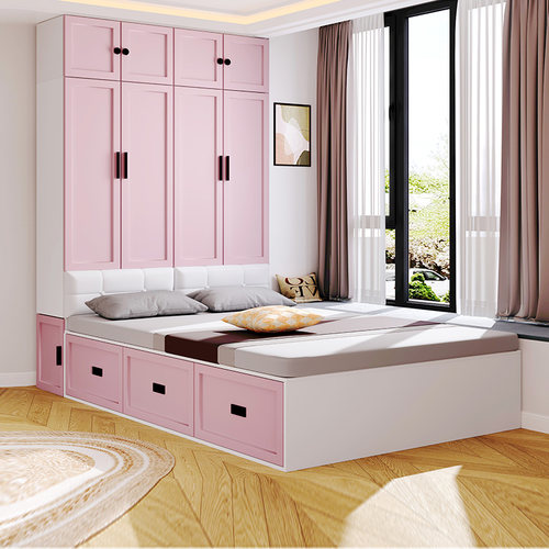 实木衣柜床榻榻米储物床儿童床