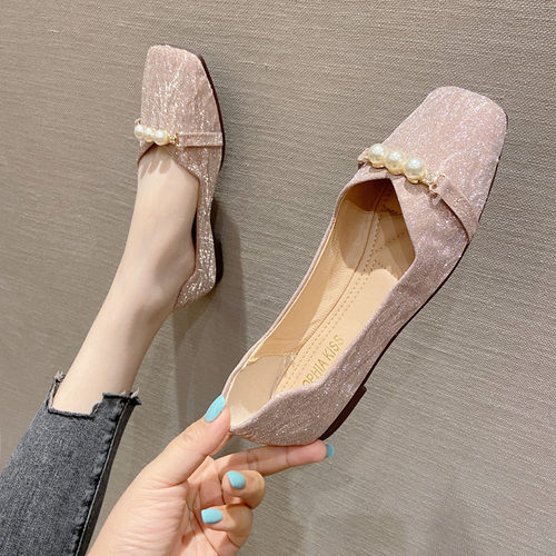 网红春夏仙女风软面晚晚平底鞋