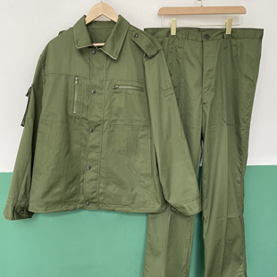 87冬季作训工作服男士 结实耐磨耐脏 休闲宽松涤卡帆布长袖套装