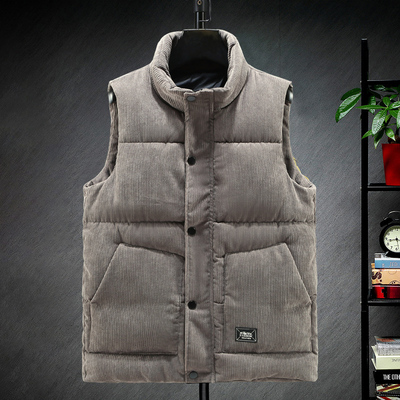 秋冬季潮流男士灯芯绒背心马甲潮