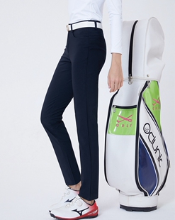 奥兰克Oclunlc高尔夫女装秋冬长裤 保暖加绒裤 修身弹力运动裤子