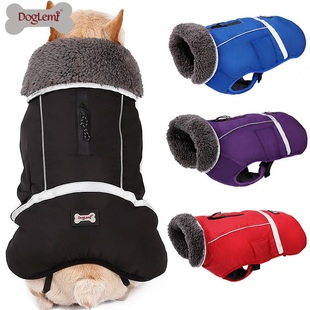 狗狗衣服秋冬装中型大型犬泰迪金毛松狮德牧标贵宠物大狗加厚马甲