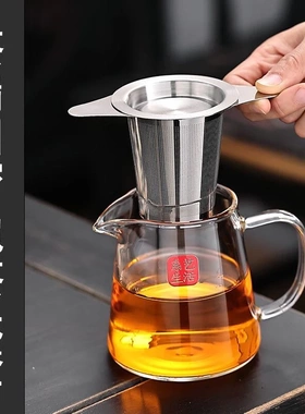 304食品级不锈钢双耳锥形茶漏茶滤器茶具滤器茶叶泡茶配件茶漏网