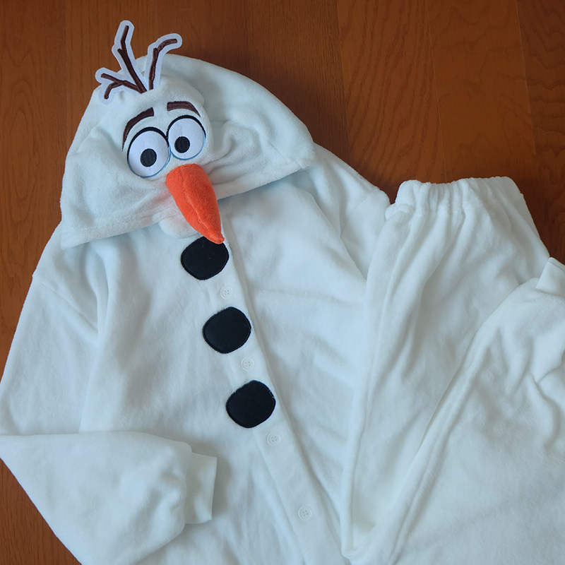 出日本拆标 春秋珊瑚绒 宽松偏肥 分体可爱卡通睡衣套装 雪人,女士内衣/男士内衣/家居服,睡衣/家居服套装,淘宝优惠券,粉丝福利购,淘宝优惠卷